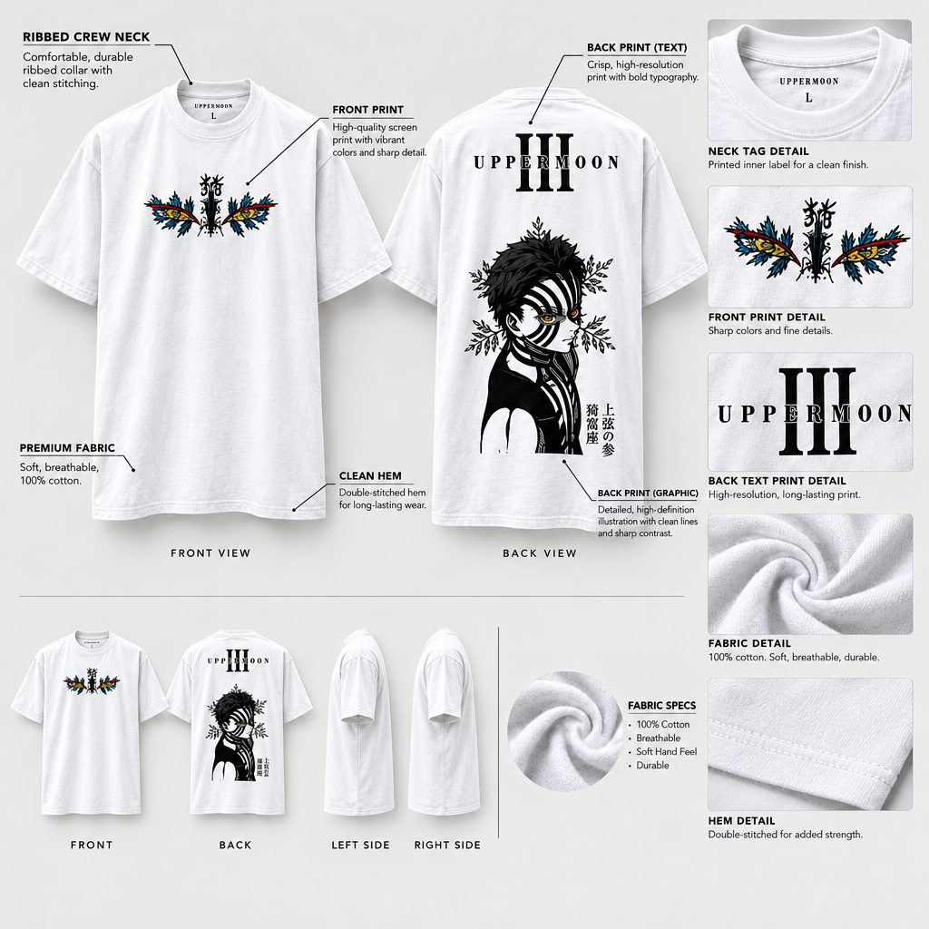 UPPERMOON III Anime Oversized T-Shirt