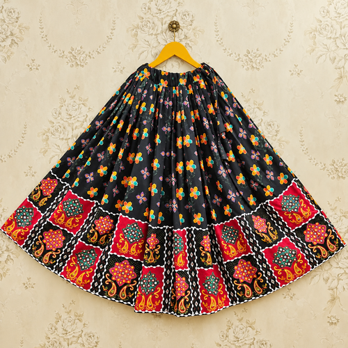 Baby Girls Bandhani & Patola Printed Lehenga Choli with Dupatta